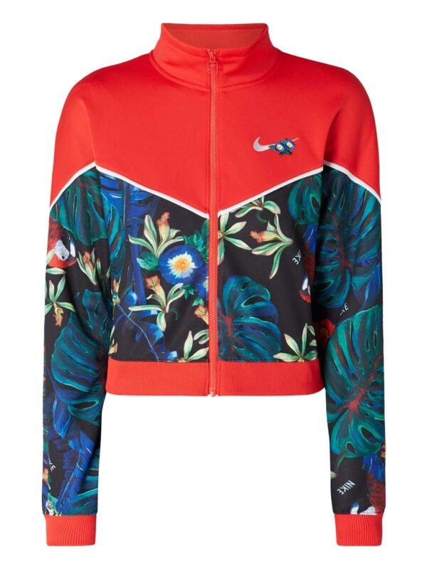 Palm tree print pyjamas set in white pattern